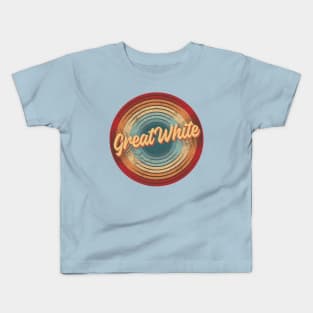 Great White Vintage Circle Kids T-Shirt